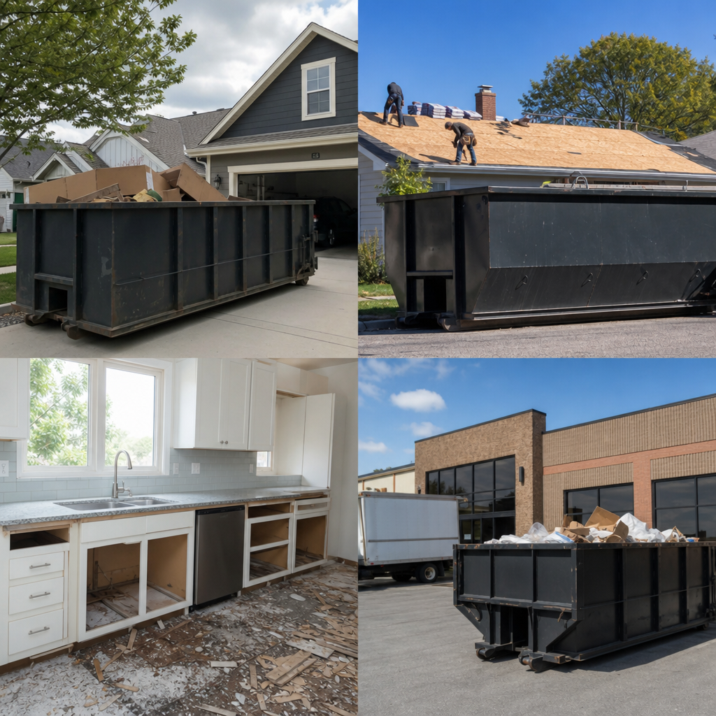 bris
      Dumpster Use
    
  
  
    
      Kitchen remodel
      Cabinets, co