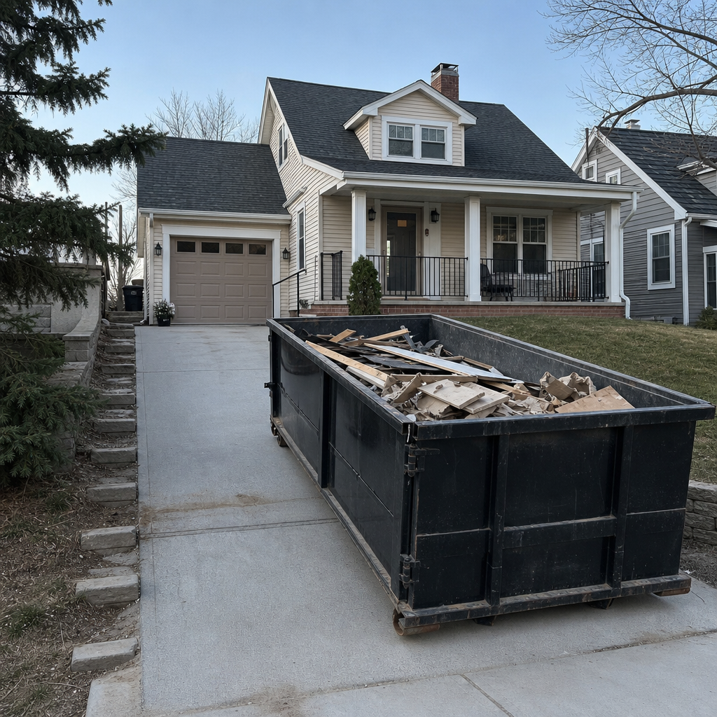 clear driveway, parking pad, alley access, or jobsite staging area. It gets tric